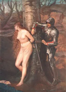 John Everett Millais Stampe: Il Cavaliere Errante, 1870, (c1902). Creatore: Sconosciuto.