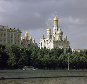 Kremlin Architecture Stampe: Kremlin seen across the Moskva river