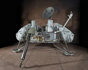 NASA Mars Exploration Stampe: Lander, Mars, Viking, Proof Test Article, ca. 1964. Creator: Martin Marietta