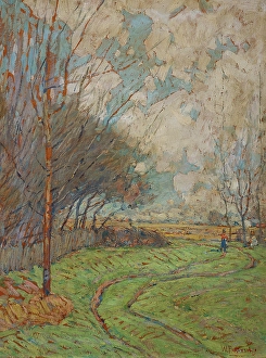 Impressionist Landscape Artists Stampe: Landscape: Path to the Fields, date unknown, c1875-1935. Creator: William Forsyth