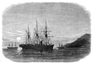 Civil Engineering History Stampe: Laying the Submarine Telegraph between Malta and Gibraltar