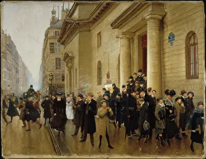 Jean Beraud Paintings Stampe: Leaving the Lycee Condorcet, c1903. Creator: Jean Beraud