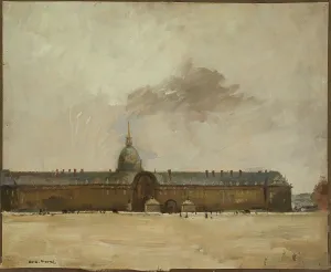 Parisian Landmark Building Stampe: Les Invalides, c1930. Creator: Andre Mare