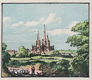 Staffordshire England Stampe: Lichfield, c1910. Creator: Unknown