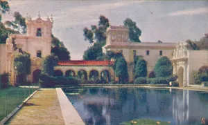 Balboa Park San Diego Stampe: The Lily Pond, c1935