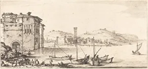 Horse Drawn Transport Stampe: Loading Merchandise, probably c. 1630. Creator: Jacques Callot