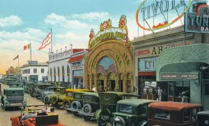 Mexican Tourist Attraction Stampe: Main Street, c1939