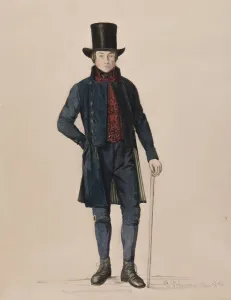 Uomo in abito da sera, 1850. Creatore: Per Sodermark