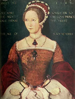 British Monarch Portraits Stampe: Mary I, (c1911). Creator: Unknown