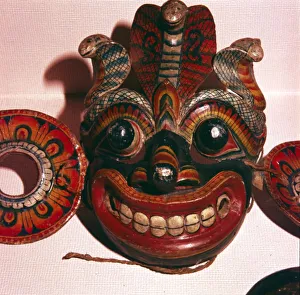 Studio Shot Of A Mask Stampe: Mask from Java