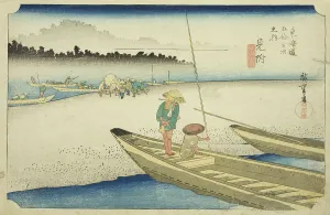 Ando Hiroshige Artwork Stampe: Mitsuke: View of the Tenryu River (Mitsuke)