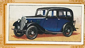 Classic Car Illustration Stampe: Morris Eight Saloon, c1936