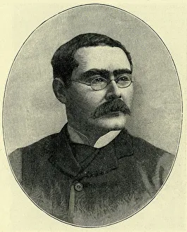 Rudyard Kipling Portrait Stampe: Mr. Rudyard Kipling, c1900. Creator: Unknown