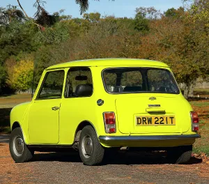 Vintage Road Transport Stampe: Mr.Bean's Mini from the tv programme of the same name
