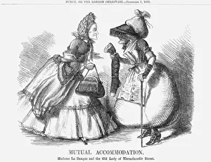 Punch Magazine Satire Stampe: Mutual Accommodation, 1860