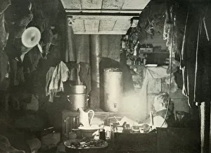 Nimrod Expedition History Stampe: The Night-Watchman, c1908, (1909)