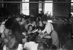 American Education History Stampe: N.Y. schools opening, between c1910 and c1915. Creator: Bain News Service