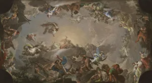 Neoclassicism Oil On Canvas Stampe: Olympus: The Fall of the Giants