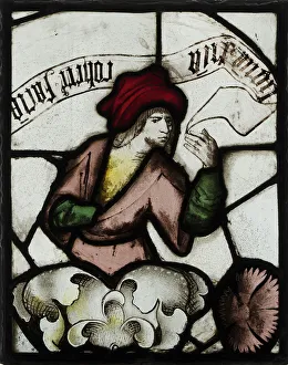 British Heritage Art Collection Stampe: Panel with Prophet from a Tree of Jesse Window, British, mid-15th century