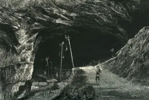 British Isles Heritage Stampe: The Peak Cavern, c1870