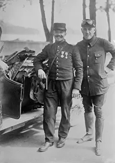 Vintage Aircraft Pilot Stampe: Pegoud & Monternier, between c1914 and c1915