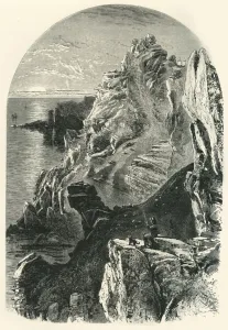 English Channel Scenery Stampe: Penolver Point, c1870