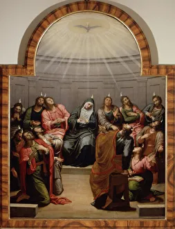 Burgos Cathedral Spain Stampe: Pentecost