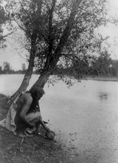 He perceived an earthen vessel, c1908. Creator: Edward Sheriff Curtis
