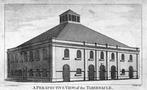 British Christian Buildings Stampe: Perspective view of Whitefields Tabernacle, Moorfields, London, 1772. Artist: J Lodge