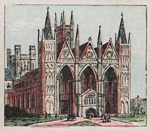 Peterborough Cathedral Stampe: Peterborough, c1910