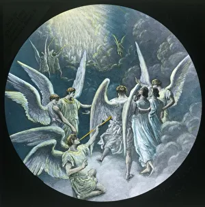 John Bunyan Art Stampe: The Pilgrims ascend, c1910. Creator: Unknown