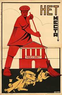 Soviet Poster Art Stampe: No place!, c1925