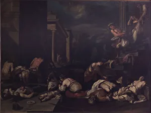 Stampa con cornice : La Peste. Trovata nella Raccolta dell'Accademia di San Luca