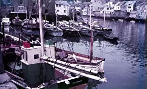 Arthur Charles Kirby Ware Stampe: Polperro Harbour, Cornwall, c1955. Creator: Arthur Charles Kirby Ware