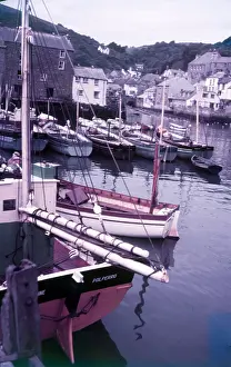 Arthur Charles Kirby Ware Stampe: Polperro Harbour, Cornwall, c1955. Creator: Arthur Charles Kirby Ware