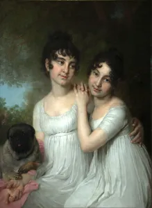 Vladimir Lukich Borovikovsky Artist Stampe: Portrait of Countesses E. A. and A