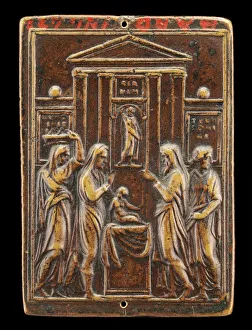 Virgin Mary Images Stampe: Presentation of Christ in the Temple [reverse], c. 1530s. Creator: Valerio Belli