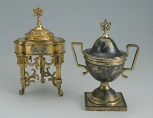 State Hermitage Collection Stampe: Presentation Salt Cellars, 1787. Artist: Anonymous master