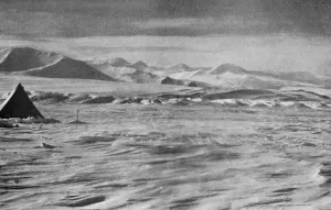 Remote Wilderness Landscapes Stampe: Pressure on the Beardmore Below the Cloudmaker Mountain, c1911, (1913). Artist
