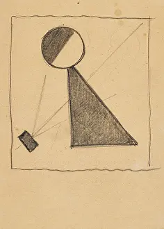 Abstract Art Russia Stampe: Protomagnetic Construction, c1916. Creator: Malevich, Kasimir Severinovich (1878-1935)