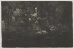 Francisco De Goya Etching Stampe: The Proverbs: God Creates Them and They Join Up Together, 1864. Creator: Francisco de Goya