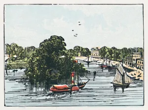Richmond Bridge London Stampe: Richmond, c1910