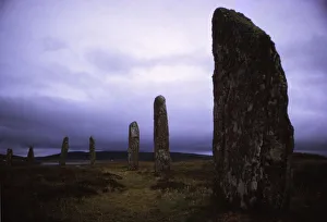 Anello di Brodgar, Cerchio di pietre megalitiche, c. 3° millennio a.C., Stenness, Orkney, XX secolo. Artista: CM Dixon