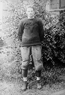 American Football Player Stampe: Robert Kent Gooch, between c1910 and c1915. Creator: Bain News Service
