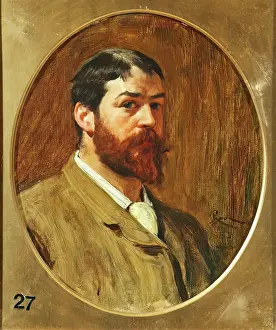 Victorian Era Oil Paintings Stampe: Robert Walker Macbeth, Self Portrait, 1883. Creator: Robert Macbeth Walker