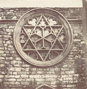 Rose Window Design Inspiration Stampe: Rose Window, 1850s. Creator: Unknown