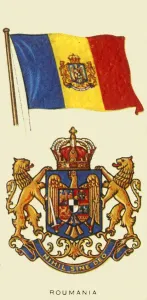 Romanian National Flag Stampe: Roumania, c1935. Creator: Unknown