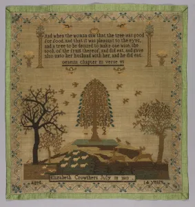 Stampa con cornice : Samplere, 1810. Creatore: Sconosciuto