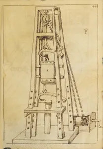 Civil Engineering History Stampe: The Santini Codex, Between 1480 and 1530. Creator: Anonymous master ()
