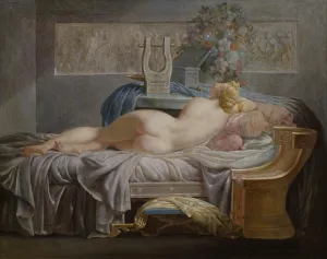 Stampe di Saffo. Trovata nella collezione del Nationalmuseum di Stoccolma Jean-Baptiste Regnault Stampe: Sappho
